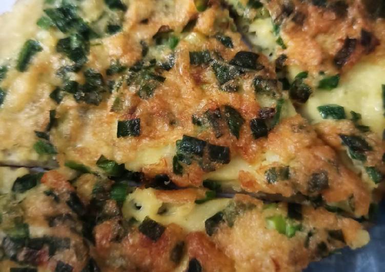 Cara Memasak Cepat Pancake daun kucai Praktis Enak