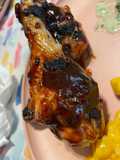 Grilled BBQ chicken legs