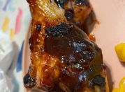 A picture of spicy grilled chicken legs