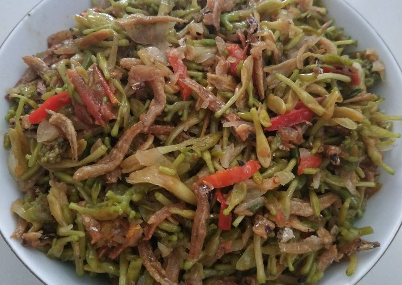 Tumis kembang pepaya simple & enak