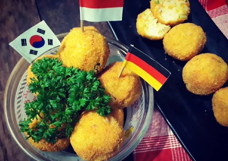 Bola - bola Nasi, Kentang, dan Wortel