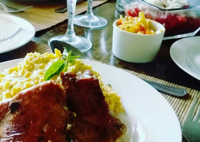 Costillitas De Cerdo Al Romero Y Pastelera De Choclo Receta De Giselle ...