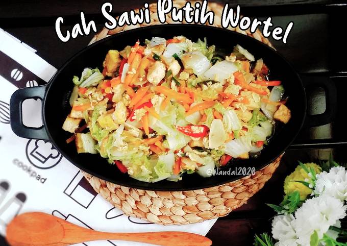 Cah Sawi Putih, Wortel, Telur dan Tahu