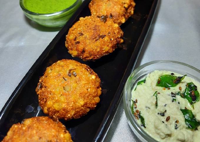 Recipe of Super Quick Homemade Sabudana Crispy Vada