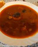 Óriásbab leves lecsókolbásszal 🥣🥣🥣