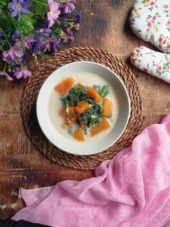 Foto resep Bobor Daun dan Labu Kuning
