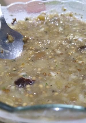 Una foto de Puré de berenjenas