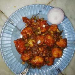 A picture of Baby potato manchurian.