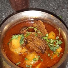 A picture of Alu vadi/ Vadi sabji.