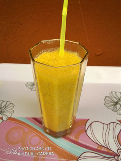 A picture of Creamed MangoCucumber Smoothie.