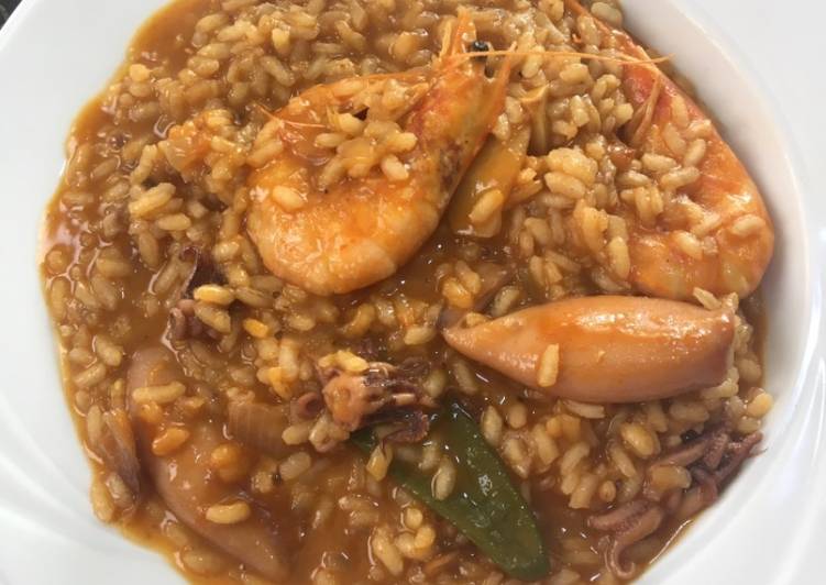 Arroz meloso de calamares 🦑