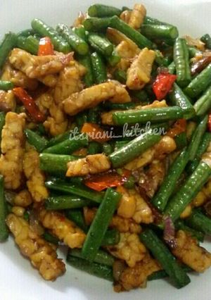 Foto resep Tumis Tempe Kacang Panjang