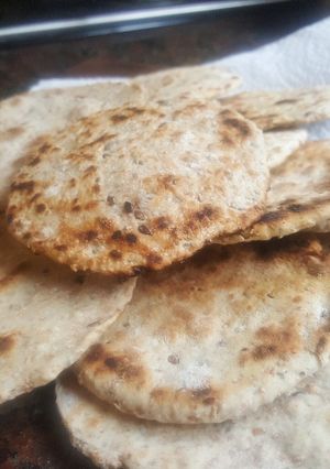 Una foto de Chapatines con salvado y semillas