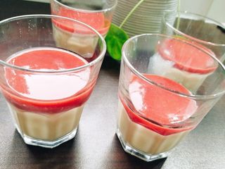 Panna cotta coulis de fraise 🍓