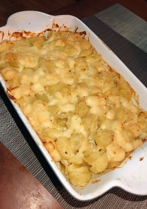 Hình của món Pasta phô mai đút lò.
