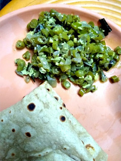 A picture of Beans palya/sabzi.