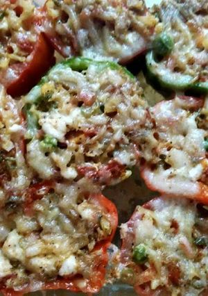 A picture of Stuffed capsicum.