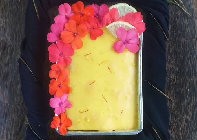 Cara Gampang Membuat Bolu Safron Glaze Lemon yang Lezat Sekali