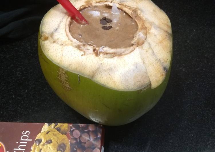 Easiest Way to Prepare Homemade Tender Coconut Choco Drink