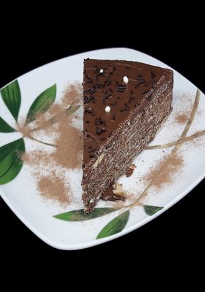 Una foto de Tarta de obleas y chocolate
