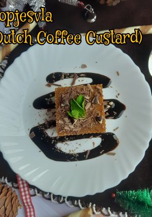 A picture of Dutch Coffee Custard (Hopjesvla).
