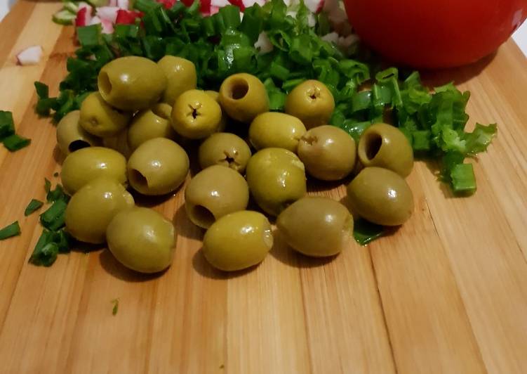 سلطة لبنة سريعة