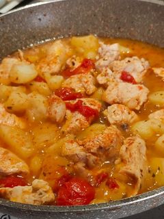 Foto di Petto di pollo con patate
