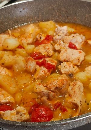 A picture of Chicken Breast with Potatoes.