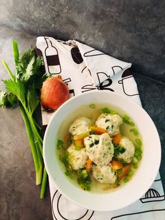 Foto resep Sup Bakso Ayam Wortel