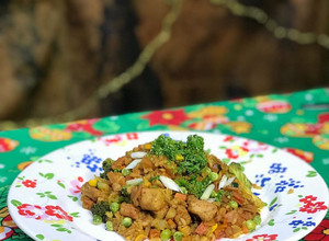 Una foto de Arroz tipo chaufa