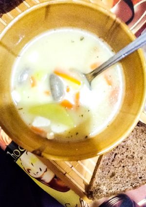 Фото Суп пп с куриными сердечками.