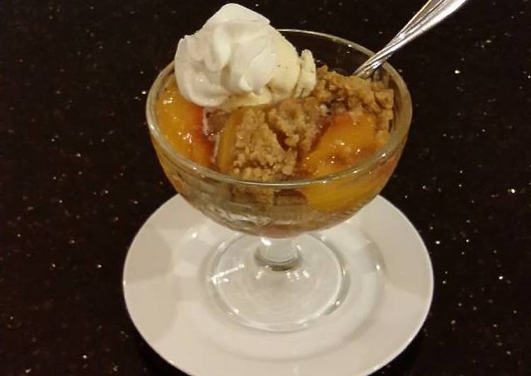 Recipe of Homemade Fresh Peach Crumble