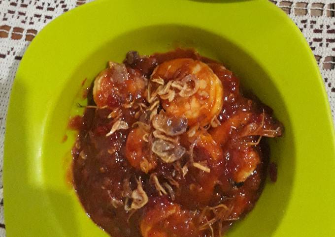 Udang saus pedas manis asam,