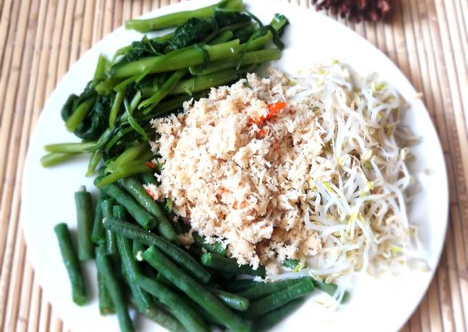 Ini dia! Cara mudah bikin Kluban /urap sayur yang sedap