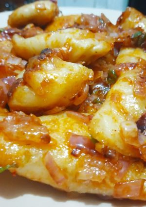 A picture of Masala Fried Momos.
