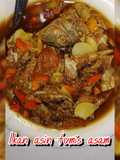 Ikan asin tumis asam