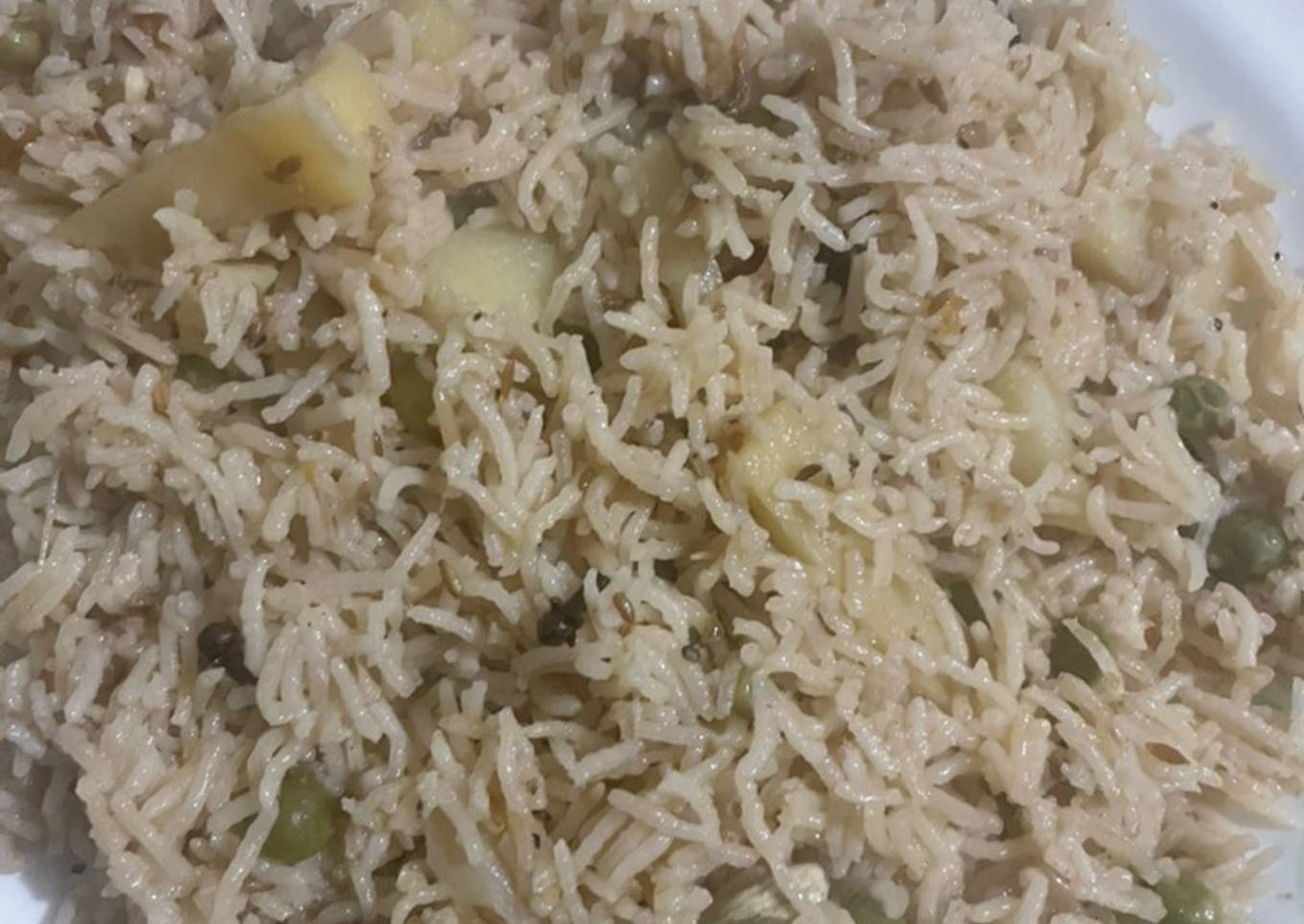 Potato peas pulao(aloo matar pulao)
