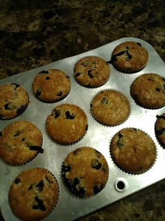 A picture of Blueberry Muffins.