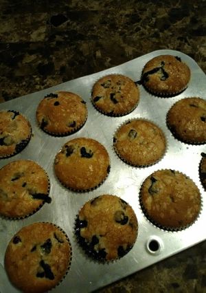 A picture of Blueberry Muffins.