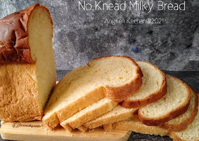 Bagaimana Menyiapkan No Knead Milky Bread (Roti tawar susu tanpa ulen) Anti Gagal