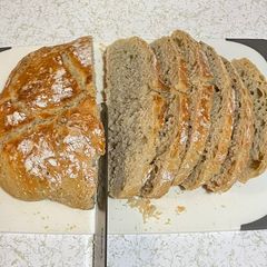 A picture of Artisan style white bread.