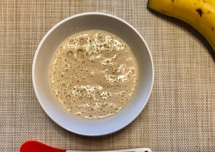 Smoothie de banano y tofu para bebé
