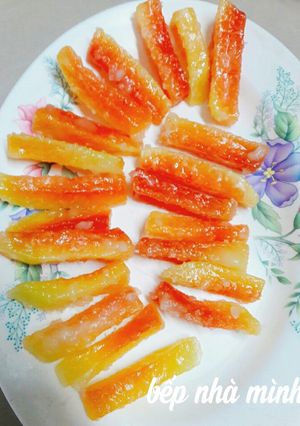 Hình của món Mứt đu đủ.