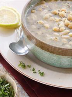 A picture of Mixed bean soup - shorbet makhlouta.