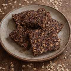 Una foto de Cuadraditos saludables de avena, banana y cacao