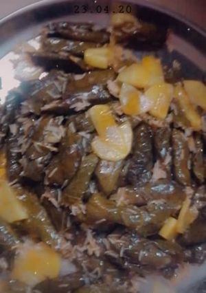صورة لوصفة ورق عنب بدبس رمان