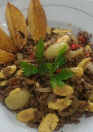 Foto resep Daging Cincang Bertabur Jagung Muda