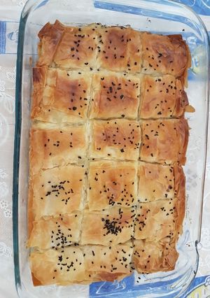 صورة لوصفة عجينة الكلاج بجبن الحلوم