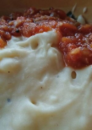 A picture of Mashed Cassava/Yucca.