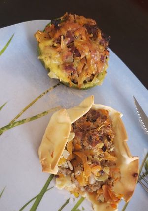 Una foto de Zapallitos rellenos con carne